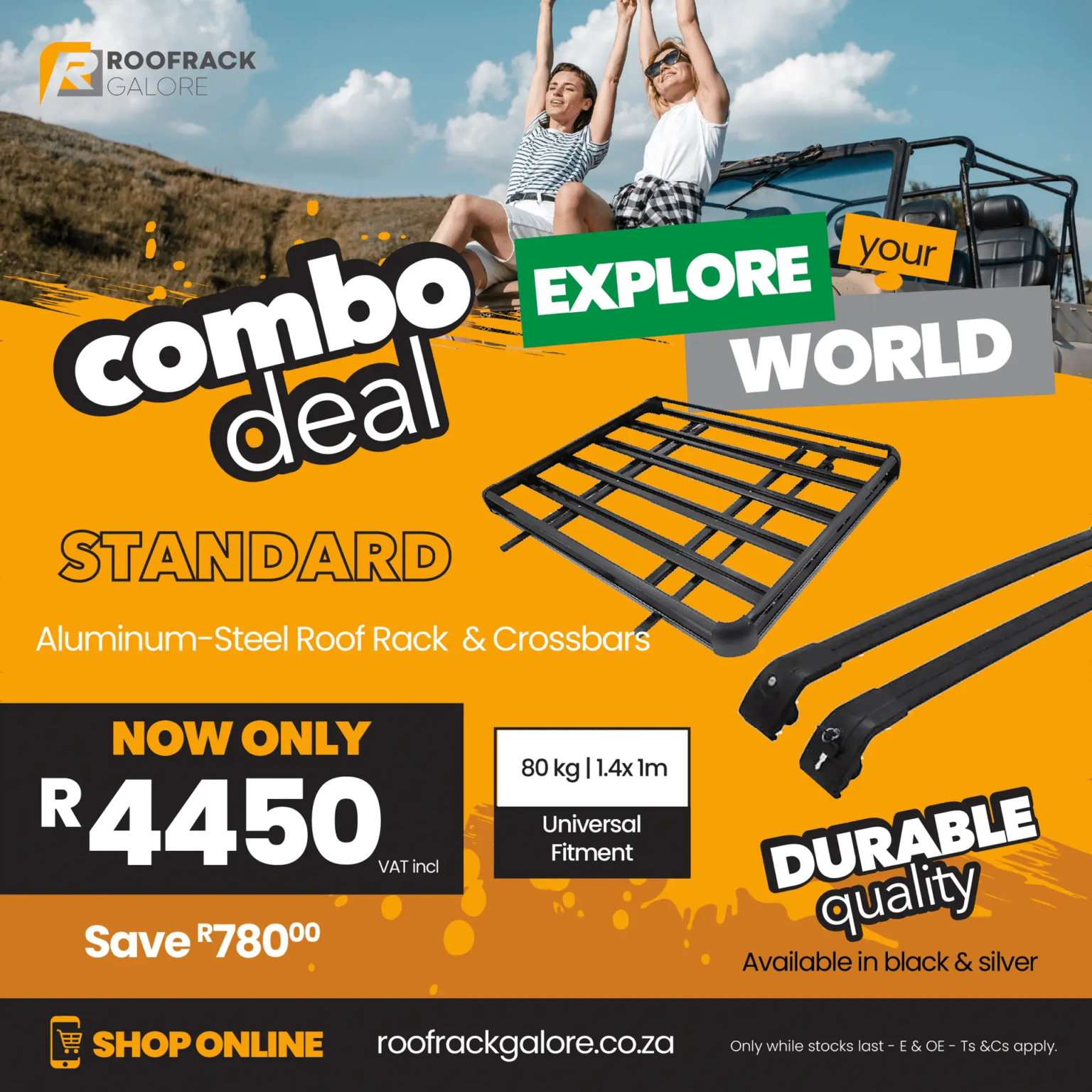 Combo Roof Rack & Crossbar Roof Rack Galore